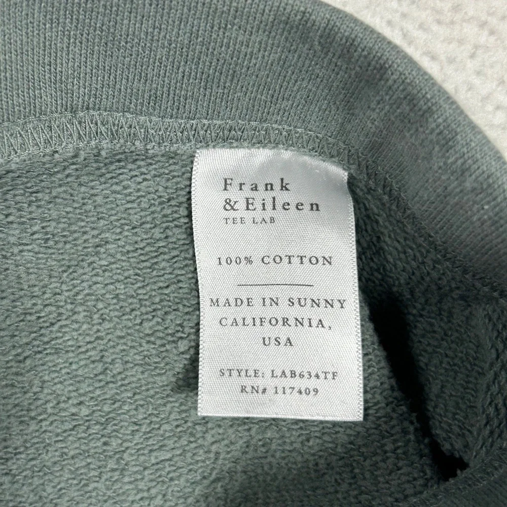 Frank & Eileen Catherine Favorite Sweatpants Womes Medium Green Wide Leg Crop